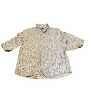 Express Men’s Floral Print Button down Shirt Size M
